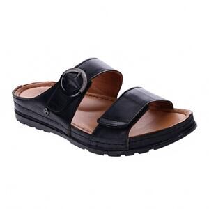 NEW REVERE women's palma sandals in black